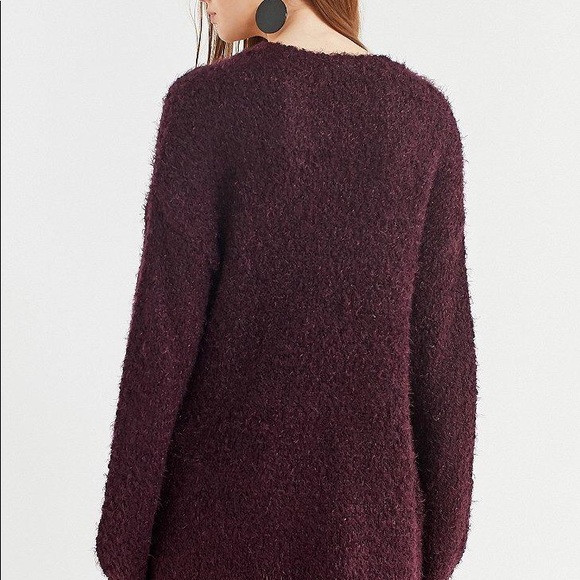 Urban Outfitters Sweaters - UO Ecote Fuzzy Dark Purple Cardigan Size Large